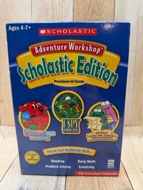 Adventure Workshop: Scholastic Edition Preschool-1st Grade 3 CD-ROM - Sealed BOX
